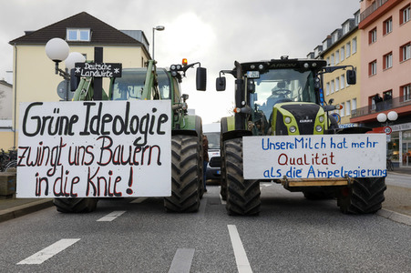 Bauerndemo gegen Agrarpolitik der Bundesregierung in Bonn