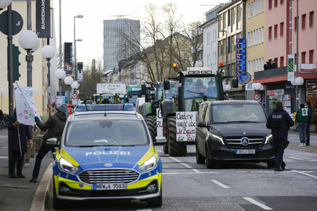 Bauerndemo gegen Agrarpolitik der Bundesregierung in Bonn