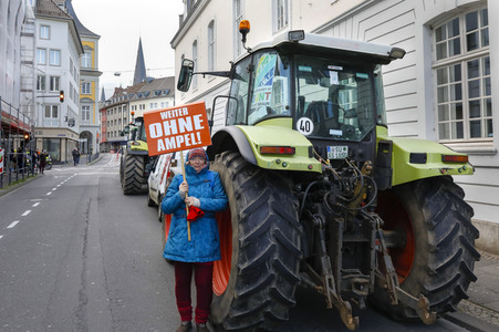 Bauerndemo gegen Agrarpolitik der Bundesregierung in Bonn