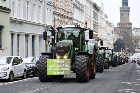 Bauerndemo gegen Agrarpolitik der Bundesregierung in Görlitz