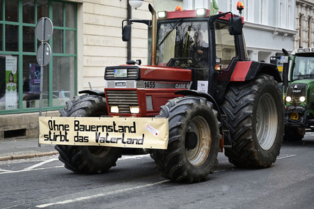 Bauerndemo gegen Agrarpolitik der Bundesregierung in Görlitz