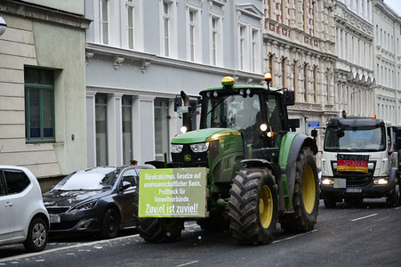 Bauerndemo gegen Agrarpolitik der Bundesregierung in Görlitz