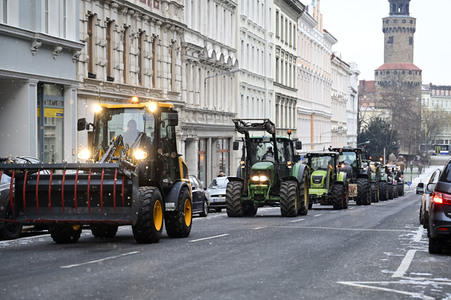 Bauerndemo gegen Agrarpolitik der Bundesregierung in Görlitz