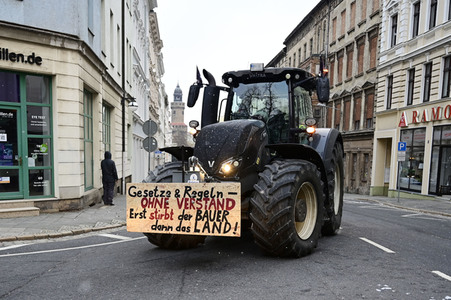 Bauerndemo gegen Agrarpolitik der Bundesregierung in Görlitz