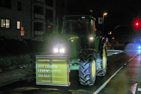 Bauerndemo gegen Agrarpolitik der Bundesregierung in der Region Hannover
