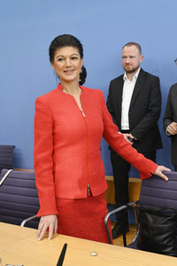 Bundespressekonferenz zur Gründung der Partei Bündnis Sahra Wagenknecht in Berlin