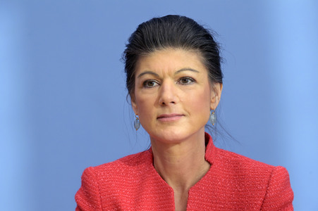 Bundespressekonferenz zur Gründung der Partei Bündnis Sahra Wagenknecht in Berlin