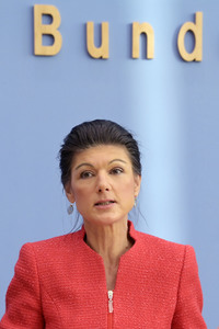 Bundespressekonferenz zur Gründung der Partei Bündnis Sahra Wagenknecht in Berlin