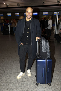 David Odonkor vor dem Abflug ins Dschungel-Camp 2024 in Frankfurt