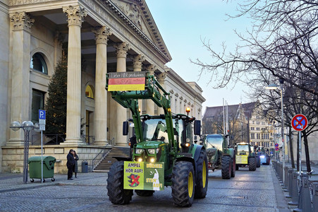 Bauerndemo gegen Agrarpolitik der Bundesregierung in Hannover