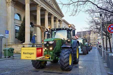 Bauerndemo gegen Agrarpolitik der Bundesregierung in Hannover