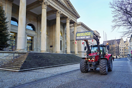 Bauerndemo gegen Agrarpolitik der Bundesregierung in Hannover