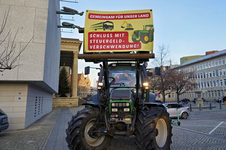 Bauerndemo gegen Agrarpolitik der Bundesregierung in Hannover