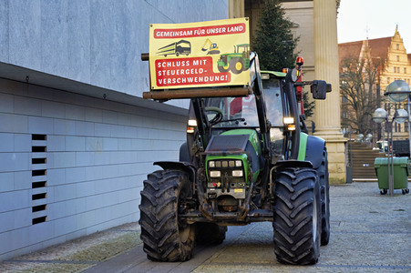 Bauerndemo gegen Agrarpolitik der Bundesregierung in Hannover