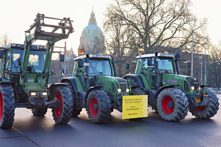 Bauerndemo gegen Agrarpolitik der Bundesregierung in Hannover