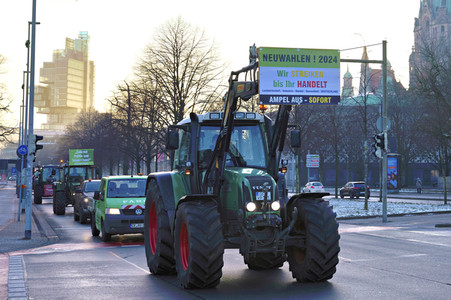Bauerndemo gegen Agrarpolitik der Bundesregierung in Hannover