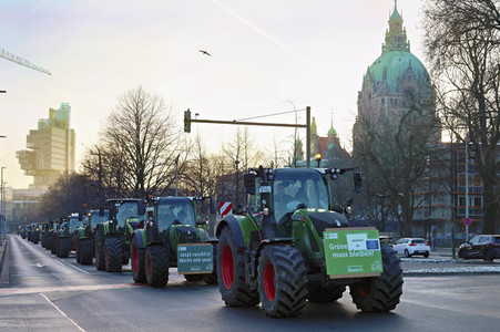 Bauerndemo gegen Agrarpolitik der Bundesregierung in Hannover