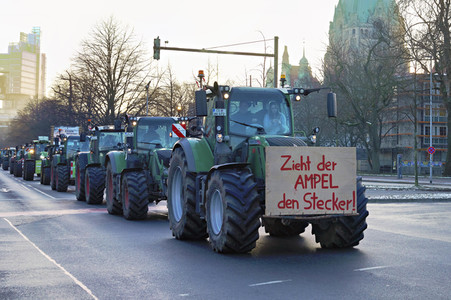 Bauerndemo gegen Agrarpolitik der Bundesregierung in Hannover