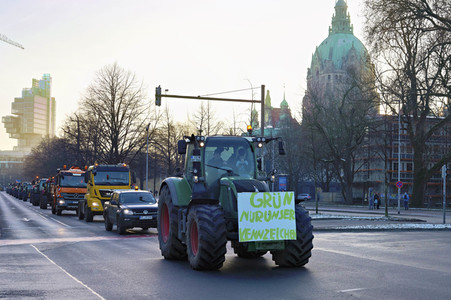 Bauerndemo gegen Agrarpolitik der Bundesregierung in Hannover