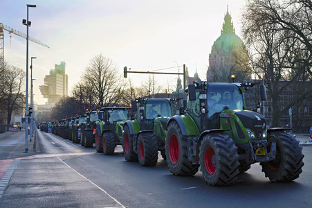 Bauerndemo gegen Agrarpolitik der Bundesregierung in Hannover