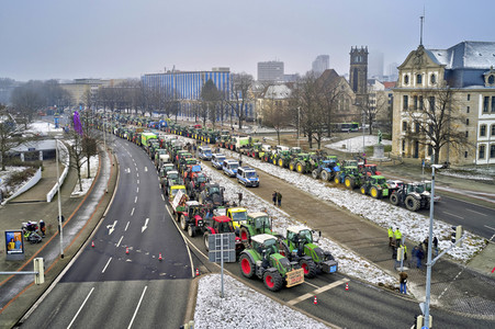 Bauerndemo gegen Agrarpolitik der Bundesregierung in Hannover