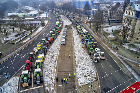 Bauerndemo gegen Agrarpolitik der Bundesregierung in Hannover