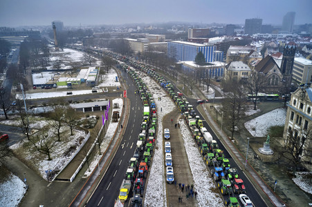 Bauerndemo gegen Agrarpolitik der Bundesregierung in Hannover