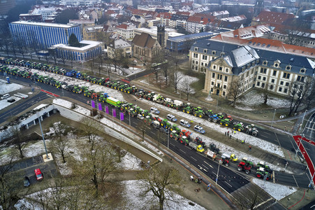 Bauerndemo gegen Agrarpolitik der Bundesregierung in Hannover