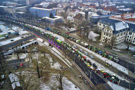 Bauerndemo gegen Agrarpolitik der Bundesregierung in Hannover