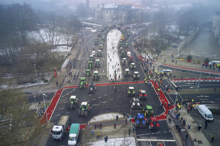 Bauerndemo gegen Agrarpolitik der Bundesregierung in Hannover