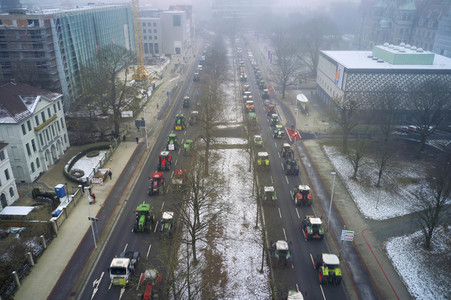 Bauerndemo gegen Agrarpolitik der Bundesregierung in Hannover