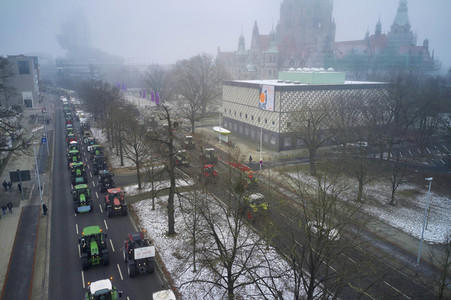 Bauerndemo gegen Agrarpolitik der Bundesregierung in Hannover