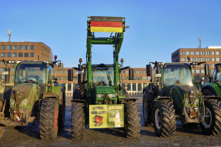 Bauerndemo gegen Agrarpolitik der Bundesregierung in Hannover