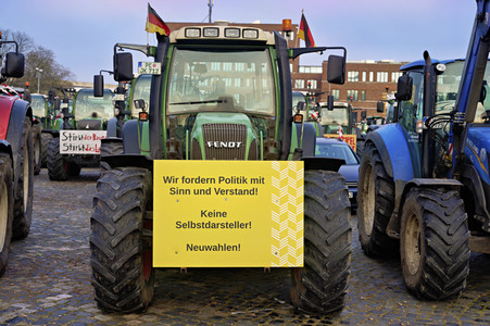Bauerndemo gegen Agrarpolitik der Bundesregierung in Hannover