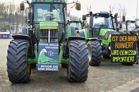 Bauerndemo gegen Agrarpolitik der Bundesregierung in Hannover