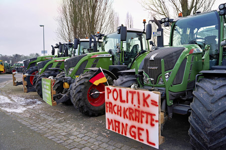 Bauerndemo gegen Agrarpolitik der Bundesregierung in Hannover