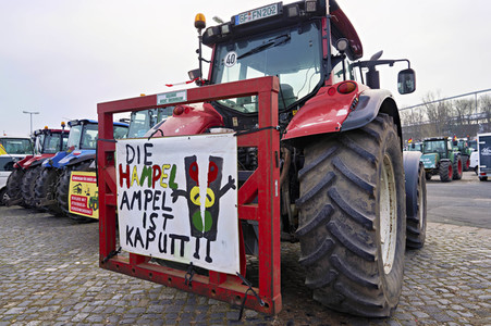 Bauerndemo gegen Agrarpolitik der Bundesregierung in Hannover