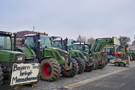 Bauerndemo gegen Agrarpolitik der Bundesregierung in Hannover