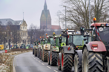 Bauerndemo gegen Agrarpolitik der Bundesregierung in Hannover