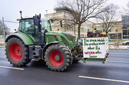 Bauerndemo gegen Agrarpolitik der Bundesregierung in Hannover