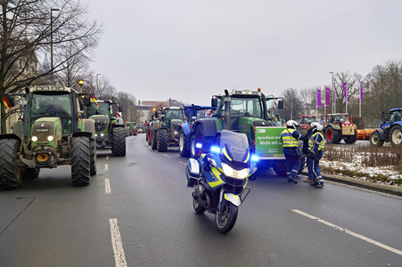Bauerndemo gegen Agrarpolitik der Bundesregierung in Hannover