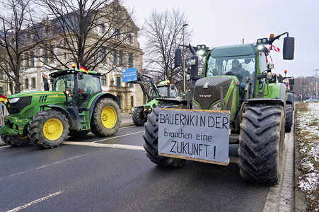Bauerndemo gegen Agrarpolitik der Bundesregierung in Hannover