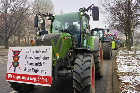 Bauerndemo gegen Agrarpolitik der Bundesregierung in Hannover