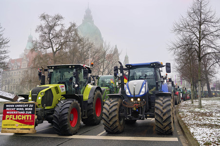 Bauerndemo gegen Agrarpolitik der Bundesregierung in Hannover