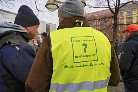 Bauerndemo gegen Agrarpolitik der Bundesregierung in Hannover