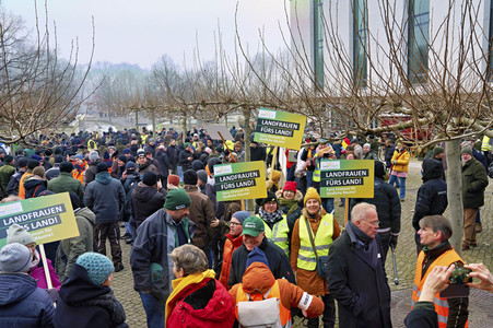 Bauerndemo gegen Agrarpolitik der Bundesregierung in Hannover