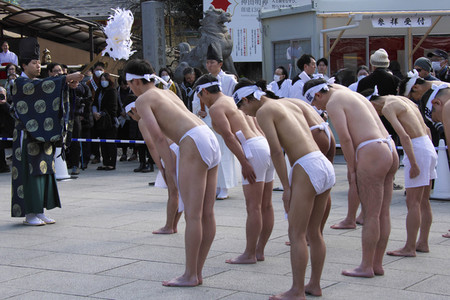 Kanchu Misogi Zeremonie in Tokio