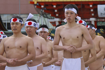 Kanchu Misogi Zeremonie in Tokio