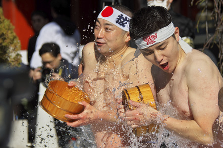 Kanchu Misogi Zeremonie in Tokio