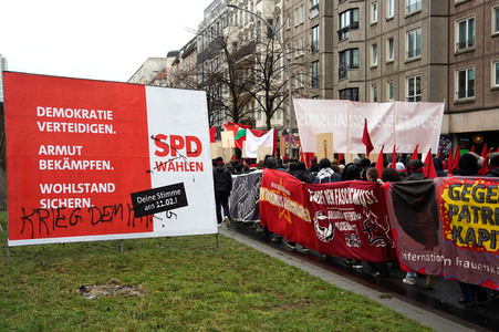 Luxemburg-Liebknecht-Demonstration 2024 in Berlin